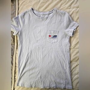 Vineyard Vines  Light Blue T-Shirt with Pocket. Size XXS